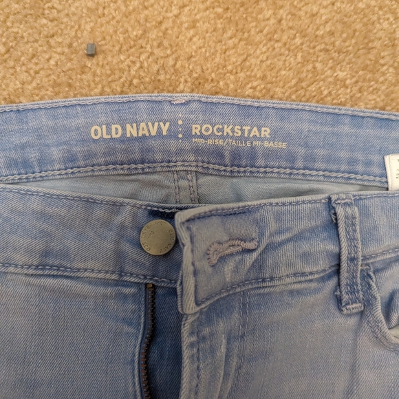 Old Navy midrise rockstar skinny jeans size 8 - Picture 2 of 5